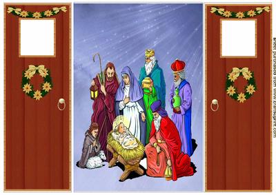 Beautiful Gate Fold Nativity Scene