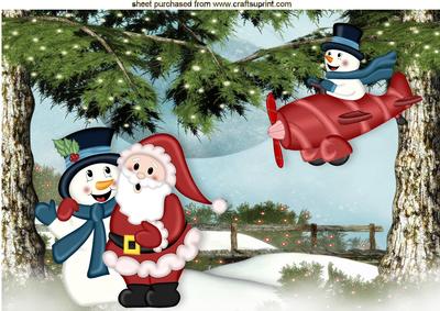 Here I Am Santa I Am on My Way A4