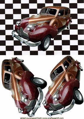Lovely Vintage Car on Effective Background