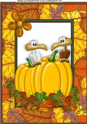 The Fall with Pumkins and Cheeky Vultures A4