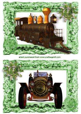 Steam Train and Steam Car Toppers
