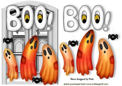 Let Us In! Boo! Ghosts Outside the Front Door
