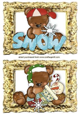 Lovely Christmas Teddy Toppers