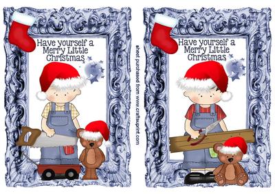 Have Yourself a Merry Merry Christmas Boy Toppers