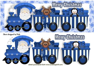 Santa in the Blue Train All Aboard Ho! Ho! Ho! Dl