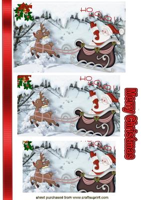 Santa in His Sleigh Pyramids