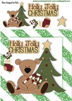 Holly Jolly Christmas with Little Teddy