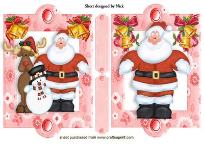 Santa with Friends with Bells, Toppers