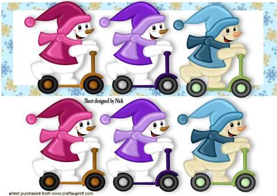 Snowmen on Scooters Dl