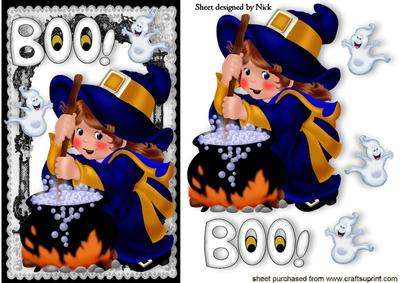 Little Witchy Woo with Boo Ghosts