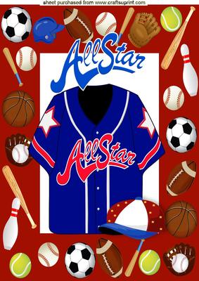 Allstar American T Shirt in Sports Frame A4