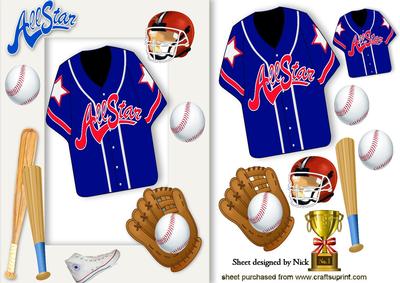 Allstar American T Shirt in Sports Frame