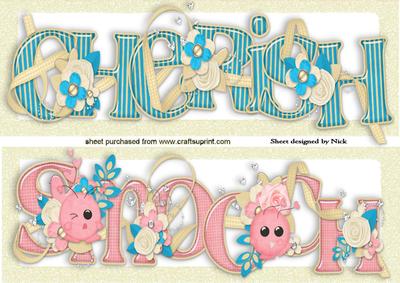 Cherish & Smooch Floral Toppers (turq) Dl