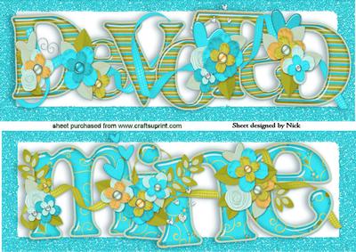 Devoted & Mine Floral Toppers (turq) Dl