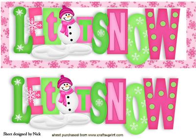 Let It Snow! Lovely Word for Christmas Dl