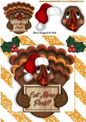 Eat More Pork! Christmas Turkey 8x8