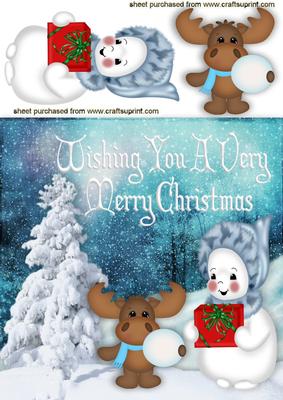 Would You Like to Play Snowballs with Snowman 8x8