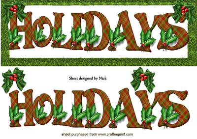 Lovely "holidays" with Holly in Tartan Dl