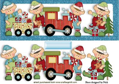 Elves Getting Ready for Christmas Dl