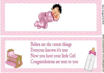 Gift of Love Baby Girl Insert Dl
