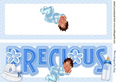 Precious, Cute Baby Boy Ready Made Card Dl