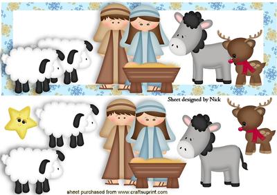 Mary, Joseph and Baby Jesus Dl