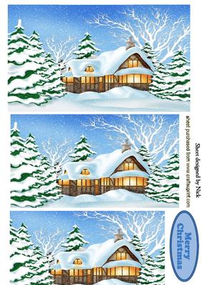 A Cottage in the Snow, Pyramids