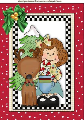Little Girl with a Deer A4