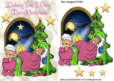 Twas the Night Before Christmas! Sleeping Teddy