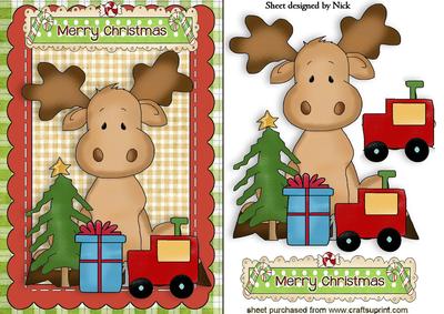 Reindeer with Little Boys Toys