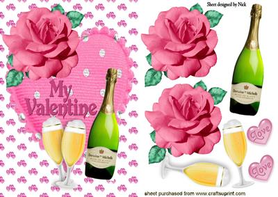 Champagne and Roses for Valentines