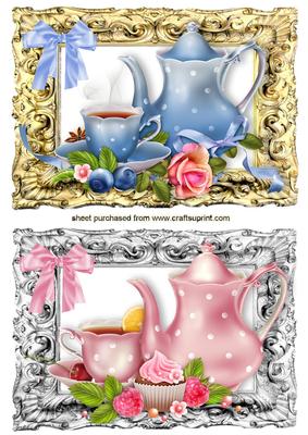 Floral and Cupcake Tea Time Toppers
