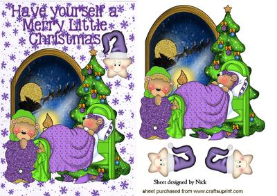 Teddy Dream Santa is Flying Past Your Window