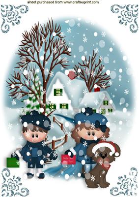 It's Snowing and We Have Our Letters for Santa, A4
