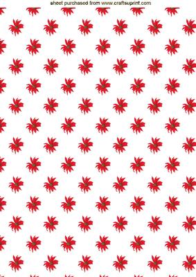Pretty Poinsettias Backing Paper