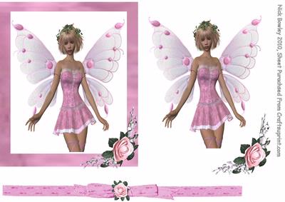 Pretty Pink Fairy in a Pretty Frame