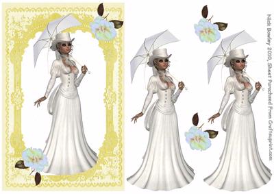 Elegant Lady in White