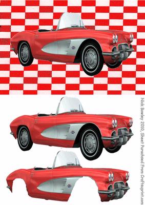 Classic Car on Eyecatching Background