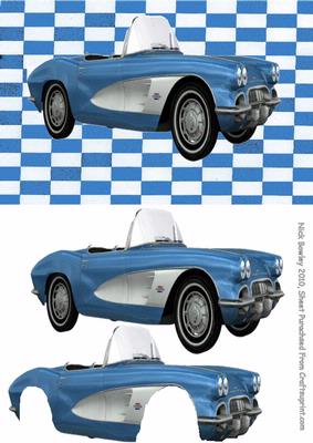 Classic Car on Eye Catching Background