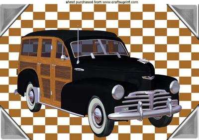 Vintage 1948 Woody Car A4