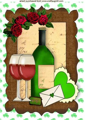Roses and Wine for My Loved One A4