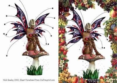 Gorgeous Faerie on a Mushroom