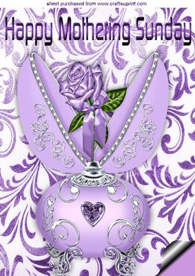 Mothering Sunday! Lilac Faberge Egg with Rose A4