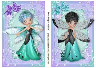 Woodland Fairy Toppers with Bows for A5