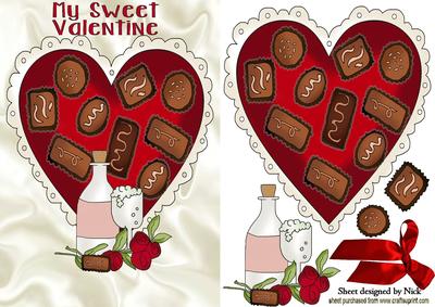 My Sweet Valentine! with Chocolate Heart