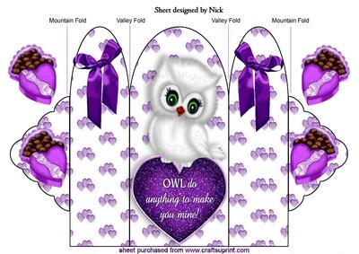 Owl Do Anything to Make You Mine Cute Owl Trifold