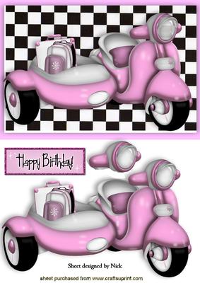 I Love My Pink Scooter! with Shopping