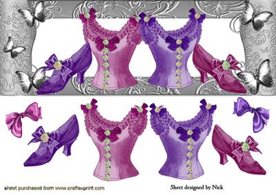 Pink/purple Vintage Ladies Accessories Dl