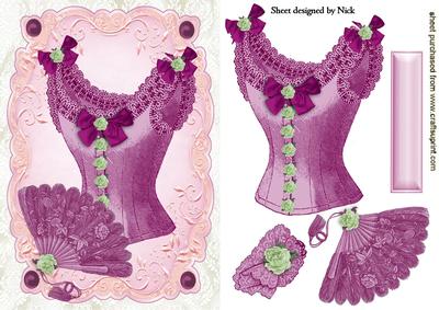 Pink Vintage Ladies Accessories with Pearls