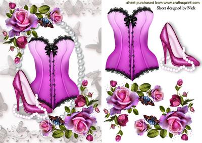 Pretty Pink Roses with Ladies Accessories and Pearls